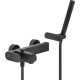 Смеситель для ванны UP с душевым набором матовый черный UP94110BM