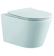 Унитаз подвесной безободковый Aquatek Вега 525х360х320 мм с сиденьем микролифт матовый белый AQ1905-MW