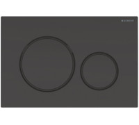 Клавиша смыва Geberit Sigma20 двойной смыв черный глянцевый 115.882.DW.1