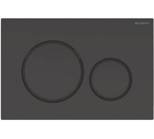 Клавиша смыва Geberit Sigma20 двойной смыв черный глянцевый 115.882.DW.1