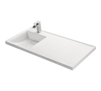 Раковина Aquaton Лондри 105 белая левая 1A72833KLH01L