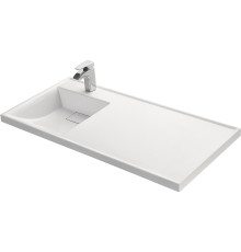 Раковина Aquaton Лондри 105 белая левая 1A72833KLH01L