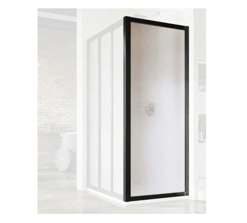 Душевая стенка Ravak Supernova APSS-80 800x1980 мм черный/прозрачное стекло 940403R2Z1