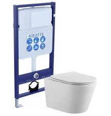 Комплект инсталляции AQUATEK ВЕГА рама Standard INS-0000012 унитаз AQ1905-00 с сиденьем soft-close