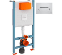 Комплект инсталляция VitrA Core 732-5800-01 и панель смыва Root R хром глянцевый 800-1873