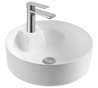 Раковина накладная AQUATON Европа 405x405x140 мм матовый белый AQ5212-MW
