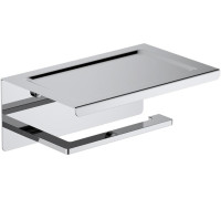 Держатель туалетной бумаги с полкой Aquatek Libra хром AQ4309CR