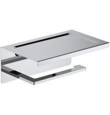 Держатель туалетной бумаги с полкой Aquatek Libra хром AQ4309CR