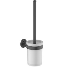 Ершик для унитаза Aquanet Классик матовый черный AQ4510MB