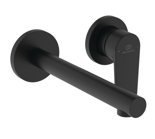 Смеситель для раковины Ideal Standard Ceralife O настенный излив 18 см черный матовый BE019XG