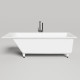 Ванна встраиваемая Salini Cascata 170х70х55.2 см S-Sense белый глянцевый с ножками и сифоном 104413G