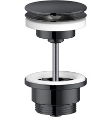 Донный клапан Avenue push-open глянцевый черный AV00110/11FLP