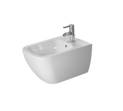 Биде подвесное Duravit Happy D.2 355x540 мм с креплением Durafix цвет Anthracite Matt 2258151300