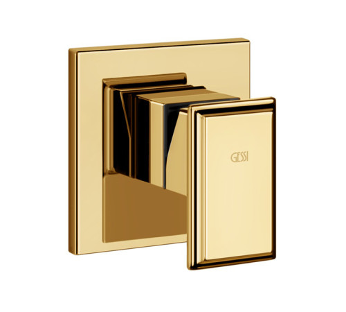 Смеситель для ванны и душа встраиваемый Gessi Eleganza золото 46106-080