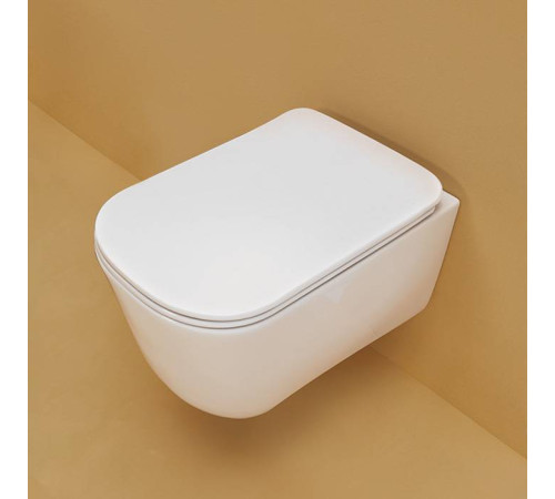 Унитаз подвесной Kerasan Tribeca 54х35 см безободковый белый 511401