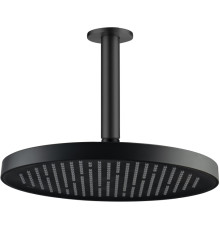 Верхний душ Aquanet AQ2070MB круглый потолочный 260х20 мм матовый черный AQ2070MB