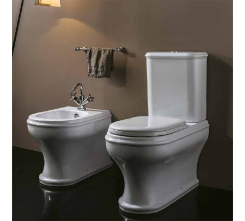 Унитаз-моноблок Azzurra Charme 69x40x84 см сиденье микролифт бронза CHVCMP000000BI