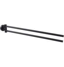 Полотенцедержатель двойной Aquanet Вега матовый черный AQ4013MB