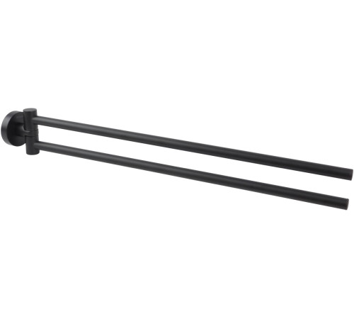 Полотенцедержатель двойной Aquanet Вега матовый черный AQ4013MB