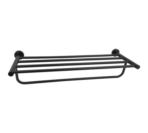 Полка для полотенец Aquanet Вега матовый черный AQ4015MB