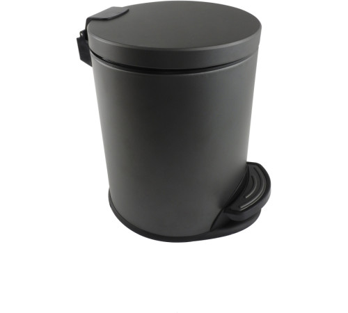 Корзина для мусора с педалью Aquanet Вега 5 л матовый черный AQ4016MB