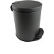 Корзина для мусора с педалью Aquanet Вега 5 л матовый черный AQ4016MB