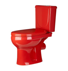 Унитаз-компакт Santeri Ирида Стандарт красный горизонтальный выпуск 40360110402