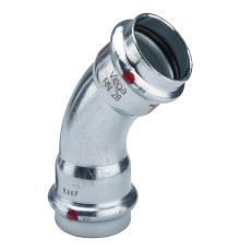 Угольник 45° Viega Prestabo 35 мм пресс нелегированная сталь 558307