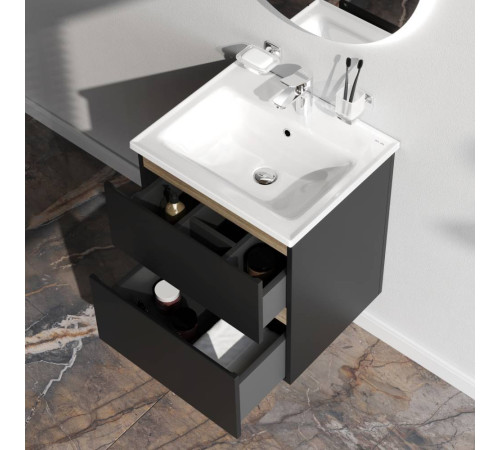 Тумба под раковину подвесная AM.PM X-Joy 55 см черный матовый M85AFHX0552BM