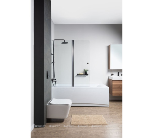 Унитаз подвесной Aquanet Tavr 2.0 W безободковый с сиденьем Soft Close 00243545