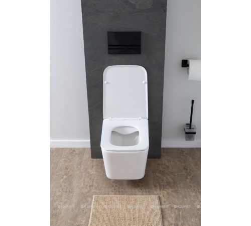 Унитаз подвесной Aquanet Tavr 2.0 W безободковый с сиденьем Soft Close 00243545