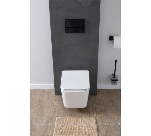 Унитаз подвесной Aquanet Tavr 2.0 W безободковый с сиденьем Soft Close 00243545