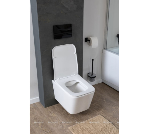 Унитаз подвесной Aquanet Tavr 2.0 W безободковый с сиденьем Soft Close 00243545