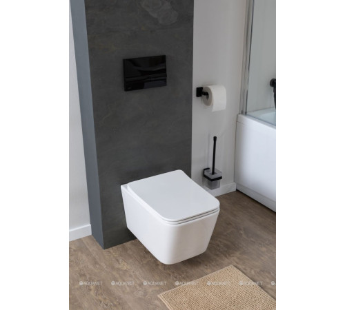 Унитаз подвесной Aquanet Tavr 2.0 W безободковый с сиденьем Soft Close 00243545