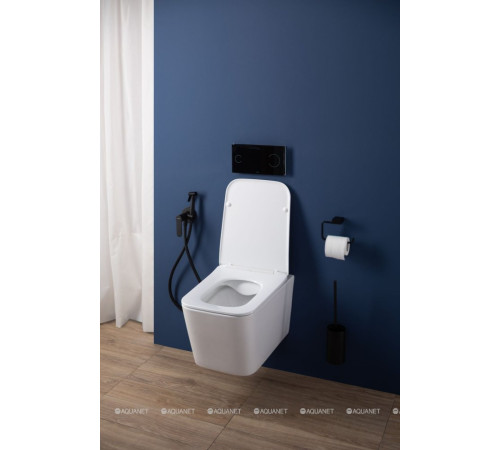 Унитаз подвесной Aquanet Tavr 2.0 W безободковый с сиденьем Soft Close 00243545