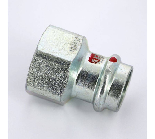 Муфта переходная пресс-В Viega Prestabo 22х1 оцинкованная сталь 642167