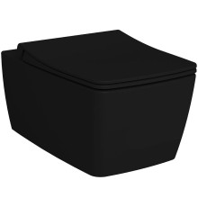 Унитаз подвесной безободковый VitrA Metropole матовый черный 7672B083-0101