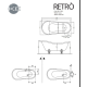 Ванна отдельностоящая Kerasan Retro 170х77 см белая ножки золото 105591
