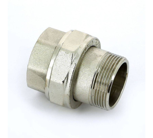 Разъемное соединение НВ Uni-Fitt прямое никелированное с плоской прокладкой 1 1/2 656N6000