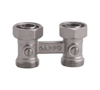 Узел нижнего подключения радиатора Gappo G267 прямой 3/4 x 3/4 EK G267