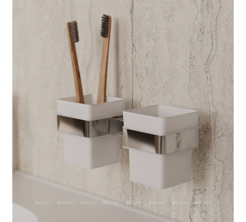 Стакан двойной Allen Brau Infinity матовое стекло хром 6.21003-00