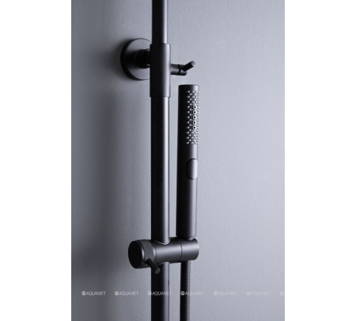 Душевая система Allen Brau Fantasy с термостатом и верхним душем 300 мм черный матовый 5.11001-31