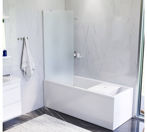 Шторка для ванны AM.PM Gem 80х140 см фиксированная W90BS-080-140CM