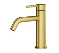 Смеситель для раковины Plumberia Selection IXO на 1 отверстие золото брашированное XO0053OB