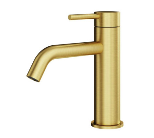 Смеситель для раковины Plumberia Selection IXO на 1 отверстие золото брашированное XO0053OB