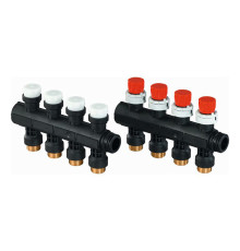 Коллектор Uponor Vario PLUS с клапанами LS 4x3/4 Eurocone 1030581