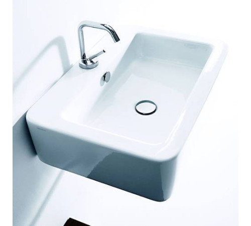 Раковина Kerasan Ego 50х40 см 1 отверстие белая 324101