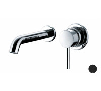 Смеситель для раковины Bossini Oki настенный чёрный матовый Z005302.073