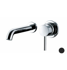 Смеситель для раковины Bossini Oki настенный чёрный матовый Z005302.073