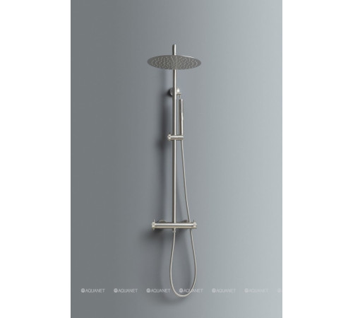 Душевая система Allen Brau Fantasy с термостатом и верхним душем 300 мм брашированный никель 5.11001-BN